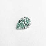 Load image into Gallery viewer, 0.32ct 5.48x3.95x2.17mm GIA Fancy Vivid Bluish Green Pear Brilliant 24131-01
