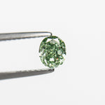 Load image into Gallery viewer, 0.46ct 4.71x3.96x2.93mm GIA VS2 Fancy Vivid Green Oval Brilliant 24135-01
