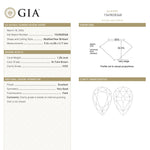 Load image into Gallery viewer, 1.28ct 9.24x6.28x3.17mm GIA VVS2 M Pear Brilliant 28021-01
