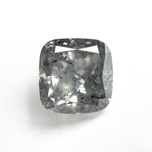 4.61ct 9.25x9.14x5.80mm GIA I3 Fancy Grey Cushion Brilliant 18859-01