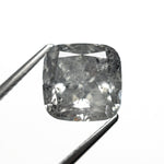 Load image into Gallery viewer, 4.61ct 9.25x9.14x5.80mm GIA I3 Fancy Grey Cushion Brilliant 18859-01
