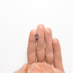 Load image into Gallery viewer, 2.07ct 10.33x6.61x4.25mm GIA SI2 Fancy Dark Grey Pear Brilliant 19549-01
