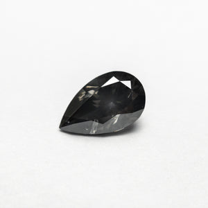 1.03ct 8.71x5.43x3.57mm Fancy Dark Grey Pear Brilliant 19913-16