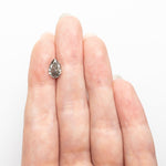 Load image into Gallery viewer, 1.60ct 9.31x6.12x3.80mm Fancy Grey Pear Brilliant 19916-01

