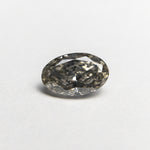 Load image into Gallery viewer, 0.62ct 6.86x4.42x2.79mm SI1 Fancy Grey Oval Brilliant 19923-19
