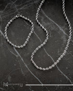 Load image into Gallery viewer, 18K White Gold Diamond Cut Chain
