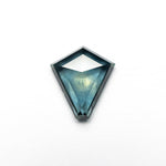 Load image into Gallery viewer, 1.59ct 8.57x7.72x2.93mm Shield Rosecut Sapphire 22266-36
