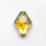 Load image into Gallery viewer, 1.56ct 8.08x6.42x3.50mm Yellow-Green Hexagon Rosecut Sapphire 22434-103
