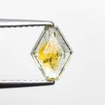 Load image into Gallery viewer, 1.56ct 8.08x6.42x3.50mm Yellow-Green Hexagon Rosecut Sapphire 22434-103
