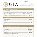 Load image into Gallery viewer, 0.41ct 10.54x2.12x1.50mm GIA VS1 I Baguette Step Cut 24297-01
