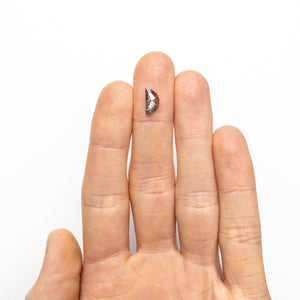 1.27ct 10.80x5.44x2.49mm Half Moon Rosecut 25806-10