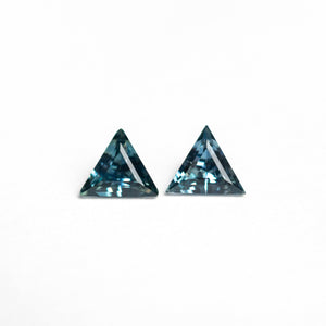 0.41cttw 2pc 4.02x3.92x2.16mm 4.00x3.98x2.15mm Triangle Step Cut Matching Pair Sapphire 26132-01