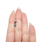 Load image into Gallery viewer, 1.27cttw 2pc 5.10x5.08x3.12mm 5.33x5.32x3.54mm Round Brilliant Sapphire Matching Pair 26556-37
