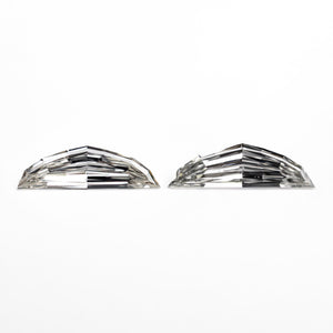 0.60cttw 2pc 9.66x2.85x1.41mm 9.80x2.91x1.55mm VS H Epaulette Step Cut Matching Pair 26751-01