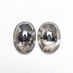 Load image into Gallery viewer, 1.83ct 2pc 7.43x5.27x2.63mm 7.32x5.36x2.56mm Matching Pair Oval Cabochon 🇨🇦 27029-01
