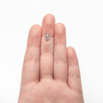 Load image into Gallery viewer, 0.90ct 9.31x4.46x2.44mm Half Moon Rosecut 27545-09
