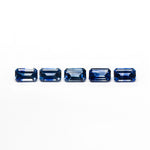Load image into Gallery viewer, 2.25cttw 5pc 5.5x3.5mm Cut Corner Rectangle Step Cut Sapphires 27722-01
