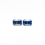 Load image into Gallery viewer, 0.95cttw 2pc 5.5x3.5mm Cut Corner Rectangle Step Cut Sapphires 27724-01
