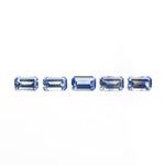 Load image into Gallery viewer, 1.56cttw 5pcs 5x3mm Cut Corner Rectangle Step Cut Sapphires 27728-01
