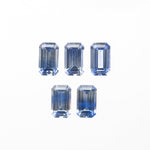 Load image into Gallery viewer, 1.56cttw 5pcs 5x3mm Cut Corner Rectangle Step Cut Sapphires 27728-01
