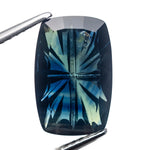 Load image into Gallery viewer, 4.09ct 12.75x8.30x3.16mm Cushion Fantasy Cut Sapphire 27762-03
