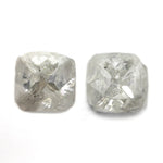 Load image into Gallery viewer, 3.22cttw 2pc 6.67x6.61x4.21mm 7.10x7.30x4.48mm Polished Raw Diamond Matching Pair 🇨🇦 27959-01

