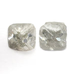 Load image into Gallery viewer, 3.22cttw 2pc 6.67x6.61x4.21mm 7.10x7.30x4.48mm Polished Raw Diamond Matching Pair 🇨🇦 27959-01
