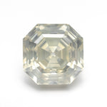 Load image into Gallery viewer, 5.51ct 9.76x9.75x6.75mm GIA I1 Fancy Light Grey Green Yellow Antique Cut Corner Square Step Cut 28026-01
