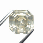 Load image into Gallery viewer, 5.51ct 9.76x9.75x6.75mm GIA I1 Fancy Light Grey Green Yellow Antique Cut Corner Square Step Cut 28026-01
