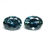 Load image into Gallery viewer, 5.03cttw 2pc 7.35x5.50x3.73mm 7.54x5.56x3.78mm Oval Brilliant Sapphire Matching Pair 28028-34

