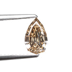 Load image into Gallery viewer, 1.07ct 8.54x5.34x3.34 VS2 Fancy Orangey Brown Geo Pear Step Cut 28053-01

