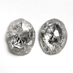 Load image into Gallery viewer, 2.92cttw 2pc 8.66x6.67x3.02mm 8.39x6.40x3.09mm Polished Raw Diamond Matching Pair 🇨🇦 28178-01
