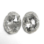 Load image into Gallery viewer, 2.92cttw 2pc 8.66x6.67x3.02mm 8.39x6.40x3.09mm Polished Raw Diamond Matching Pair 🇨🇦 28178-01
