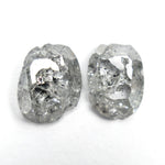 Load image into Gallery viewer, 2.73cttw 2pc 7.97x6.21x3.18mm 7.66x5.67x2.82mm Polished Raw Diamond Matching Pair 🇨🇦 28181-01

