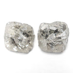Load image into Gallery viewer, 3.53cttw 2pc 9.01x8.51x4.21mm 8.84x8.70x3.89mm Polished Raw Diamond Matching Pair 🇨🇦 28184-01
