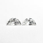 Load image into Gallery viewer, 0.43cttw 2pc 5.98x3.00x1.79mm 6.02x3.00x1.58mm E VVS Half Moon Brilliant Matching Pair 26312-01
