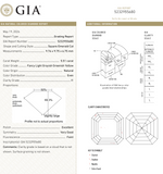 Load image into Gallery viewer, 5.51ct 9.76x9.75x6.75mm GIA I1 Fancy Light Grey Green Yellow Antique Cut Corner Square Step Cut 28026-01
