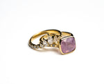 Load image into Gallery viewer, 14K Yellow Gold 3.77ct Cushion Brilliant Sapphire Afterglow Ring
