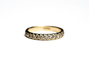 14K Yellow Gold Fancy Color Celestial Champagne Ombre Natural Diamond Band