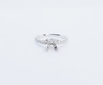 Load image into Gallery viewer, 18K White Gold Double 4 Prong Diamond Mounting Ring
