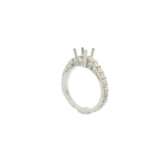 Load image into Gallery viewer, 18K White Gold 4 Prong Diamond Setting
