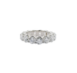 Load image into Gallery viewer, 14K White Gold Round Brilliant Cut Lab Grown Diamond Eternity Ring (33pts each)
