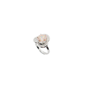 18K White Gold Fancy Pink Lab Grown Diamond Ring