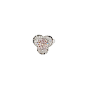 18K White Gold Fancy Pink Lab Grown Diamond Ring
