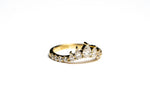 Load image into Gallery viewer, 14K Yellow Gold Pear Solstice Natural Diamond Band
