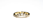 Load image into Gallery viewer, 14K Yellow Gold Pear Solstice Natural Diamond Band
