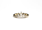 Load image into Gallery viewer, 14K Yellow Gold Pear Solstice Natural Diamond Band
