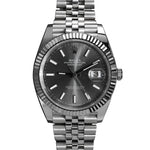 Load image into Gallery viewer, Rolex Datejust Grey Rhodium Index Dial 126334
