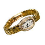 Load image into Gallery viewer, Cartier 18K Yellow Gold Mini Baignoire Factory Diamond Bezel Watch Pre-Owned
