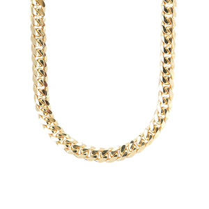 Solid 18K Yellow Gold Cuban Links Necklace